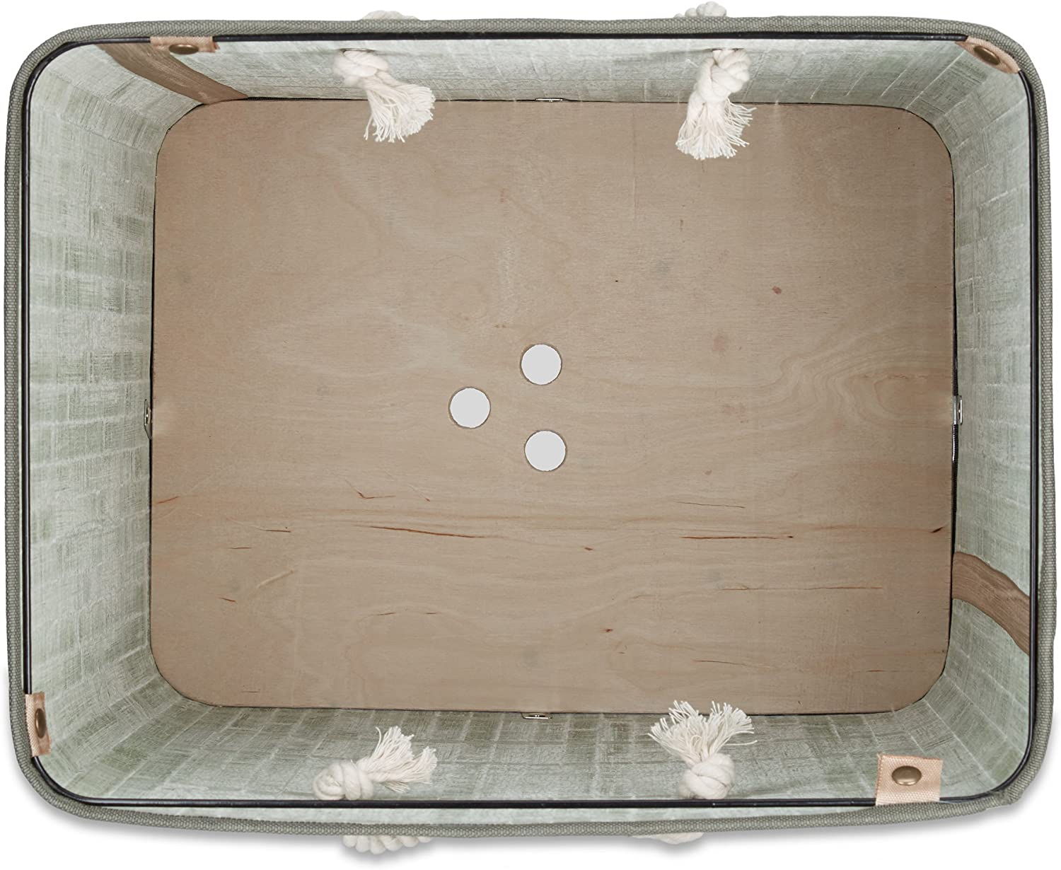 Portabiancheria rettangolare con sacco in cotone 65,5 cm verde bambù 13_0001905_9