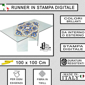 Runner da Tavola, Centrotavola Moderno per Mobili da interno o esterno Made in Italy (Giglio)