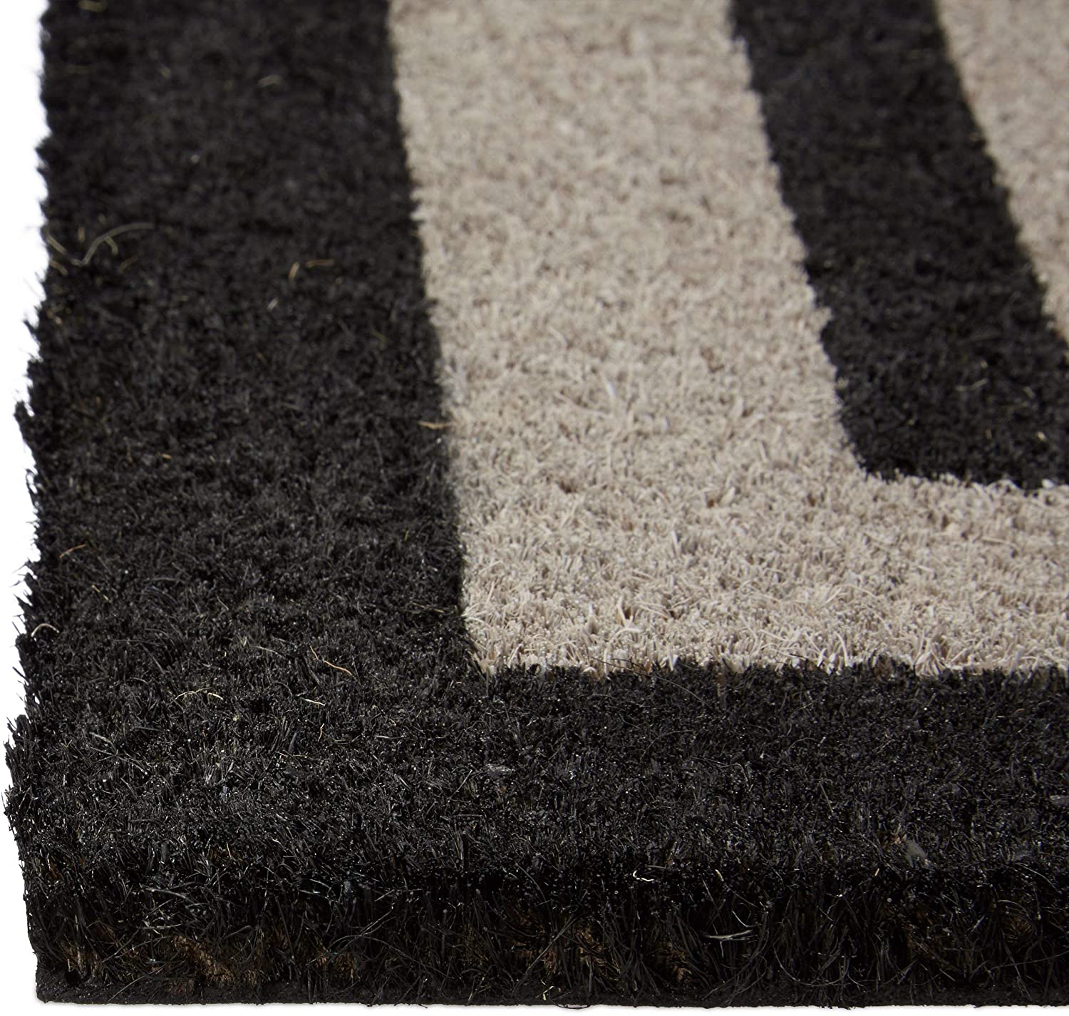 Zerbino tappetino porta d'ingresso asciugamano lungo piede fibra di cocco tappeto grigio 13_0001876_2/2