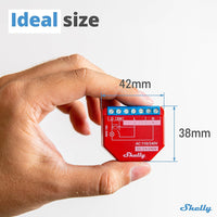 Shelly Relè Wi-Fi e bluetooth,  controllo consumi, Shelly 1PM Plus - Two Pack