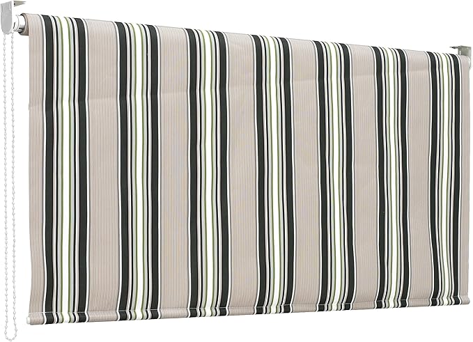 Tenda da sole a caduta 250x200 cm riga verde T1372028/D