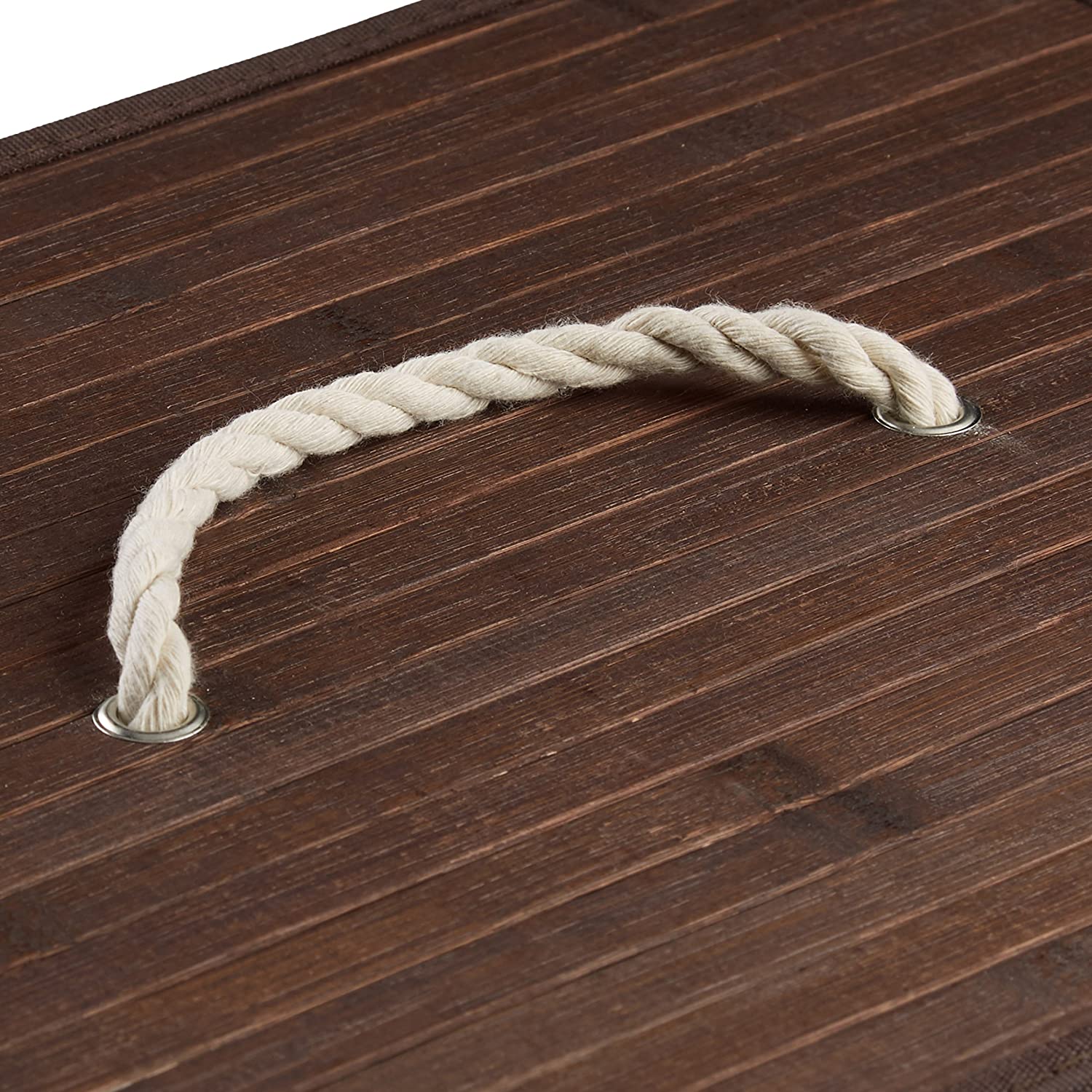 Portabiancheria rettangolare con sacco in cotone 65,5 cm marrone bambù 13_0001905_6