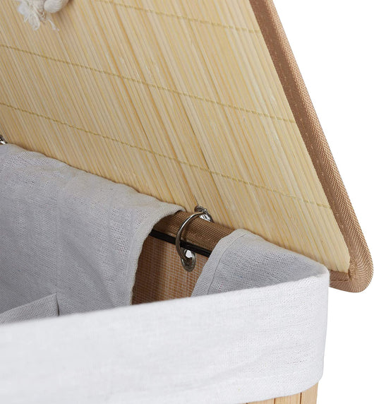 Cesto portabiancheria cesto 2 scomparti con sacco 95 litri bambù natura 13_0001904_4