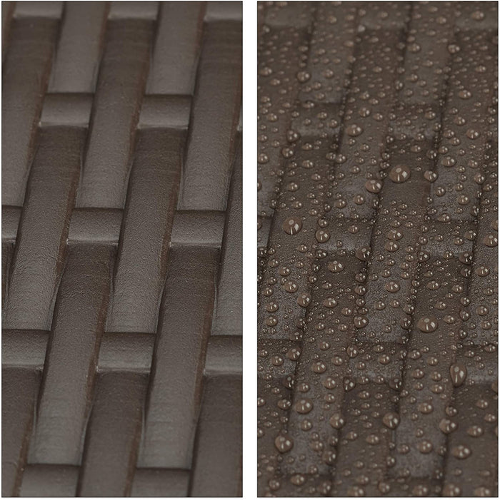 Tavolo pieghevole da balcone pieghevole 3 livelli regolabile marrone 13_0002691_2