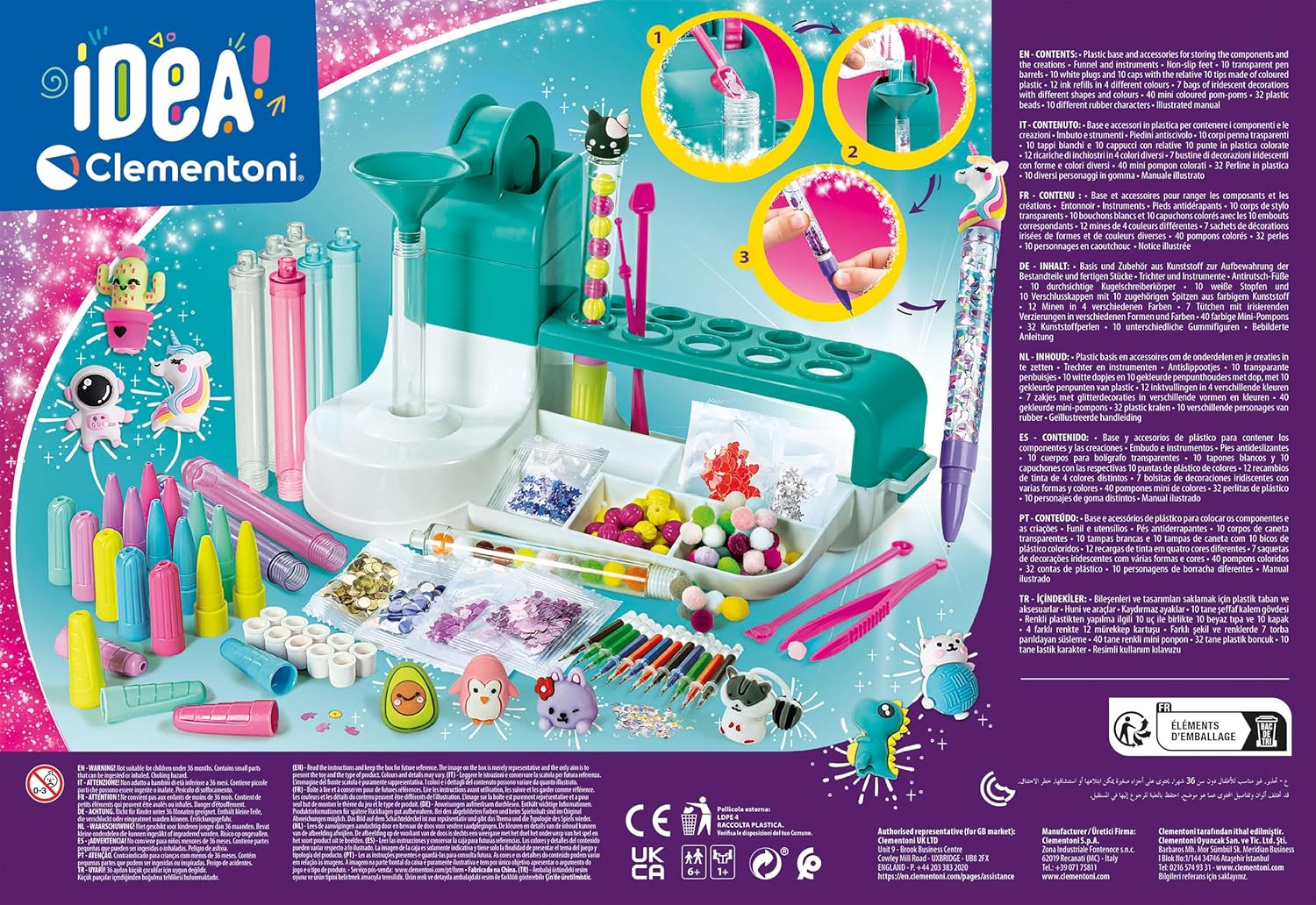 Laboratorio delle Penne - Kit Creativo per Realizzare Penne Colorate e Personalizzabili, Gioco per Bambini 6 Anni, Made