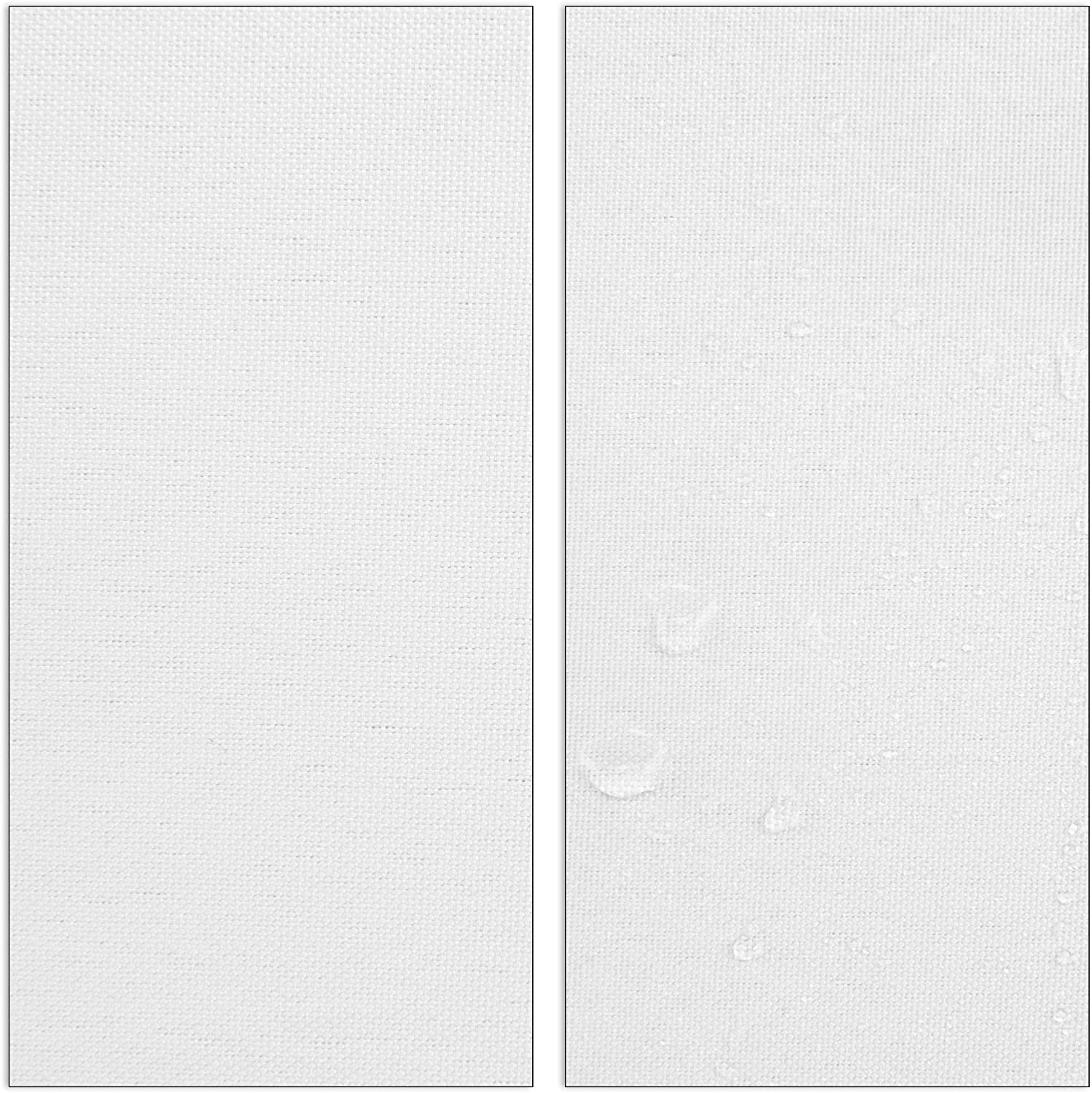 Vela ombreggiante rettangolare 2 x 4 m bianca 13_0002931_2