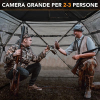 Tenda da Caccia 5 in 1 per 2-3 Persone, Tenda Mimetica a Visione a 360° per Caccia, Tenda Pop-Up Camouflage con Borsa da Trasporto, Attrezzatura Caccia Funzione da Recinto, 148 x 148 x 164 cm