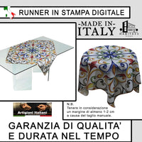 Runner da Tavola, Centrotavola Moderno per Mobili da interno o esterno Made in Italy (Giglio Land)