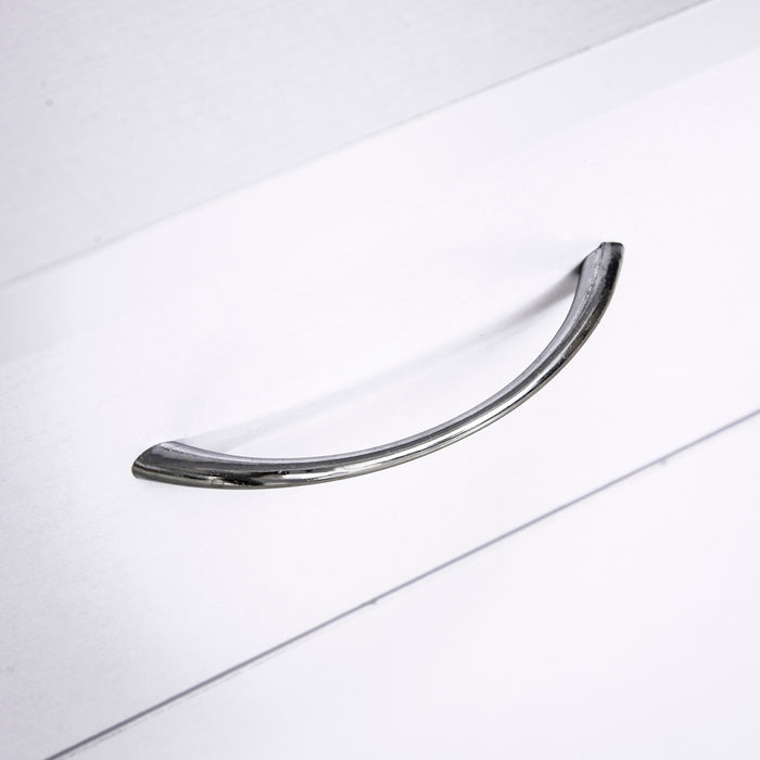 Easycomfort Scrivania per PC Ergonomica con Mensole, Armadietto, Cassetto e Piano Tastiera Estraibile, Bianca, 120x60x74cm