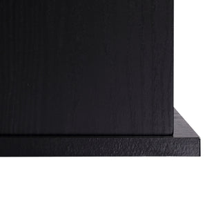 Easycomfort Scrivania per Computer Moderna con Cassetti, Ripiani e Tastiera Estraibile, Scrivania da Ufficio per Casa in Legno Nero 152x60x88cm