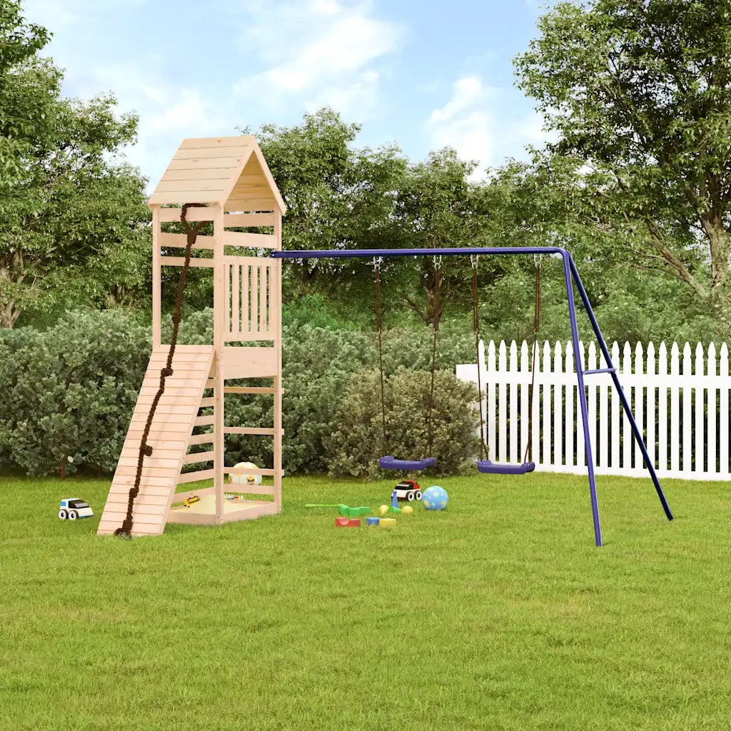 Set da Gioco da Esterno in Legno Massello di Pino 3156925