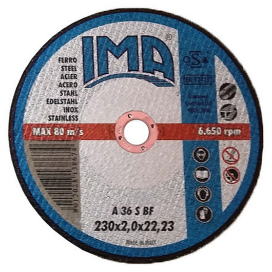 disco ferro ima piano diametro 230x2x22 cod:ferx.92013