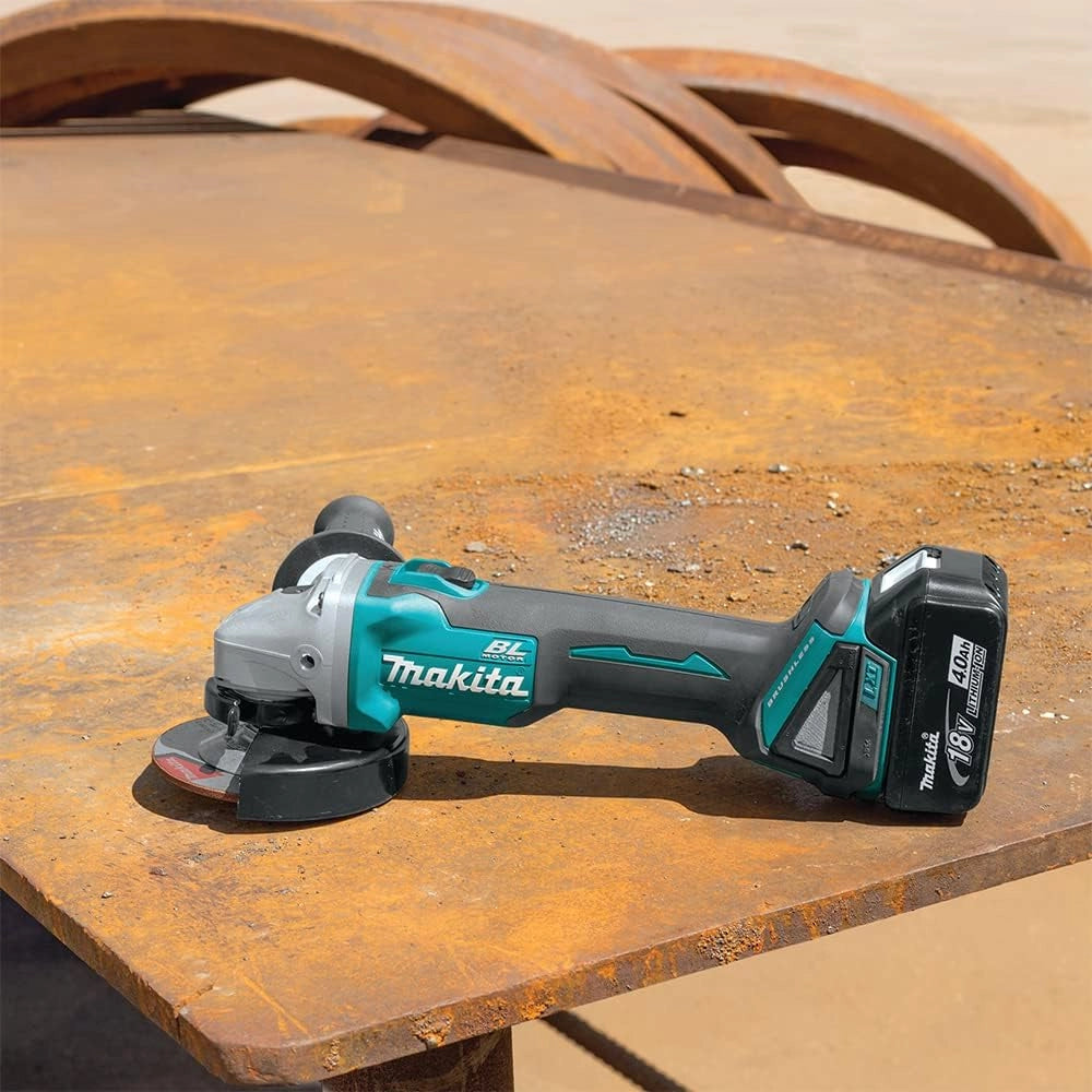 Makita DGA454Z - Mini-amoladora a bateria 18V litio-ion 115 mm BL solo maquina sin cargador ni bateria