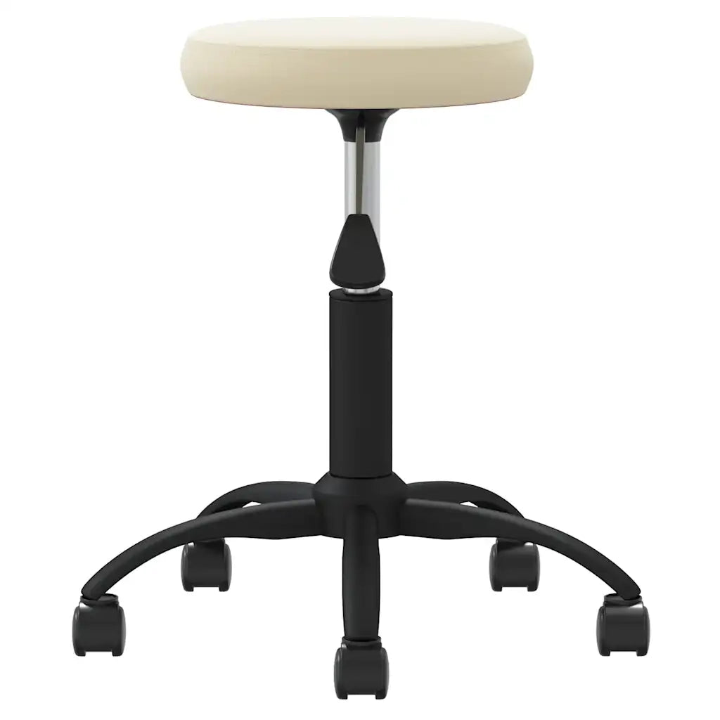 Sedia Girevole da Ufficio Crema in Velluto 333173