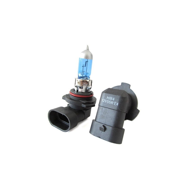 Coppia 2 Lampade 9006 HB4 12V 55W P22d Con Effetto XENON Bianco