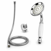 Soffione Doccia Vasca Stile Retrò Con Flessibile 1,8 m Supporto Muro 69041