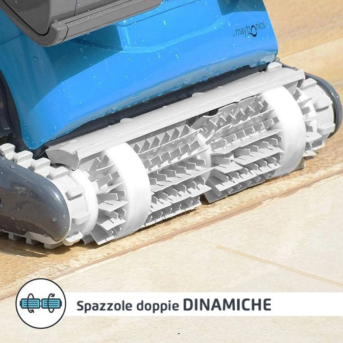 Robot Piscina Dolphin Oasis 50 Premium Con Spazzole Combinate, Carrello E Copertura Protettiva