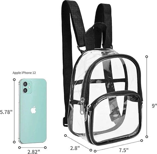 Borsa trasparente da trasporto e Gym Clear Bag, per lavoro, giochi sportivi e concerti