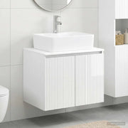 Set di mobili per il bagno Bianco Lucido Legno ingegnerizzato 3404324