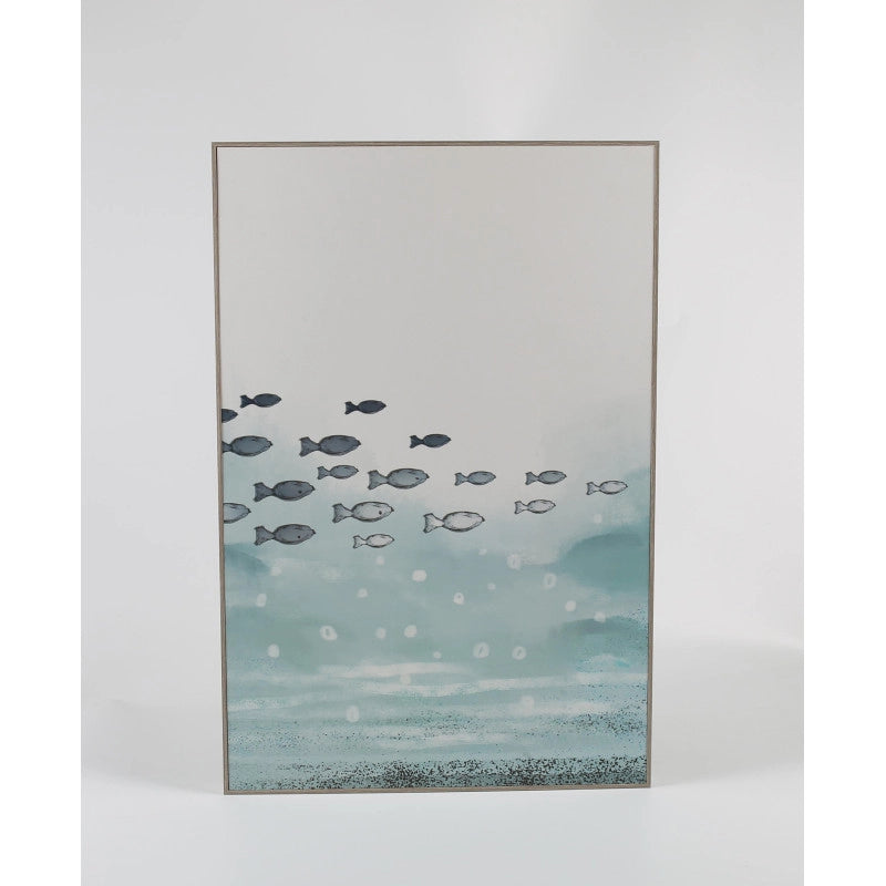 Set di 6 Stampe Su Tela Wide Sea Con Cornice In Mdf 40x60