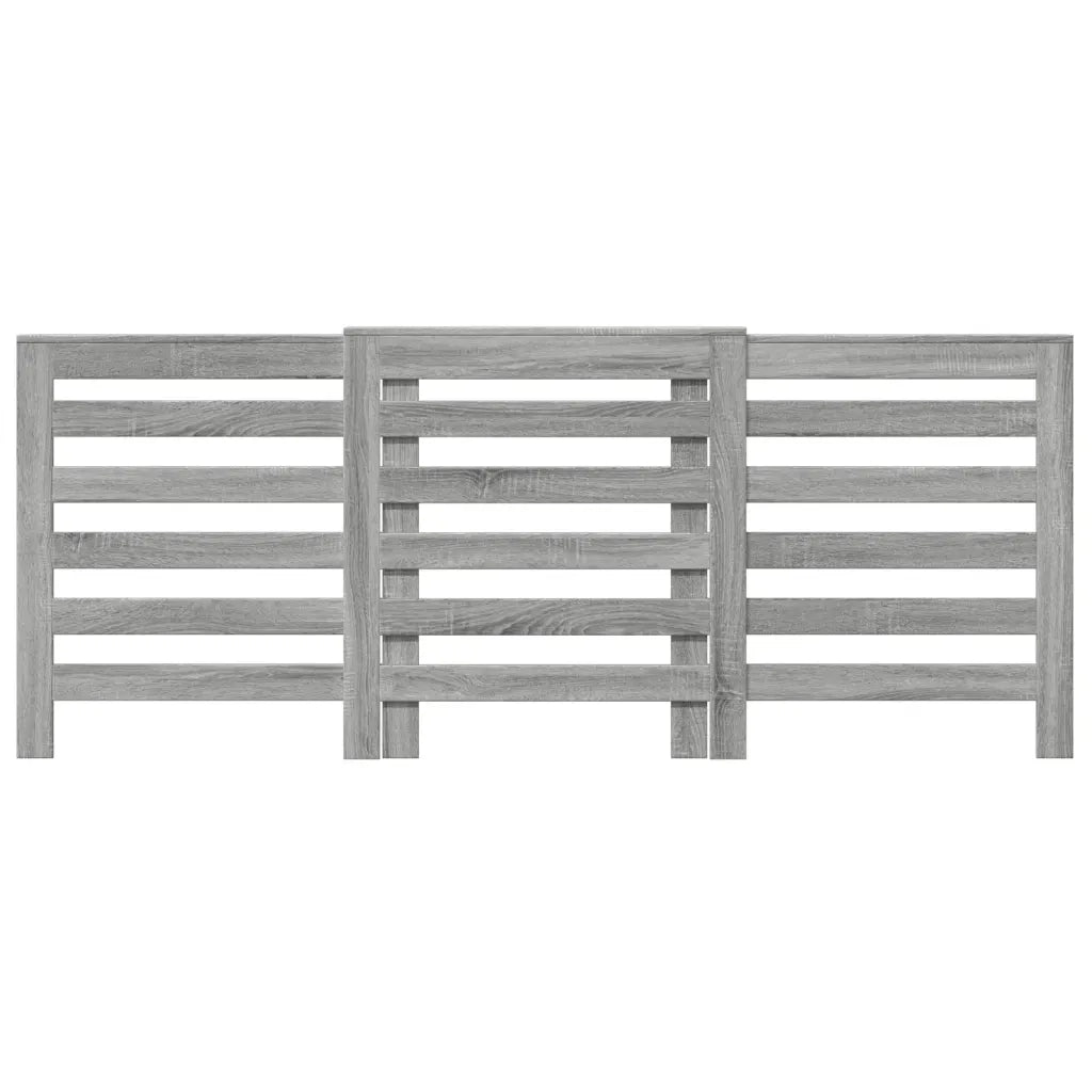 vidaXL Copertura Termosifone Grigio Sonoma 205x21,5x83,5cm Multistrato