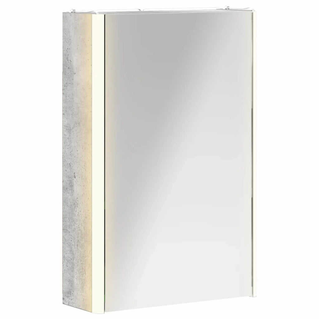 Mobiletto per specchio da bagno Grigio cemento