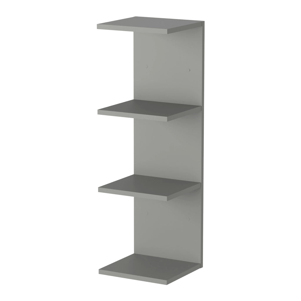 Mensola da Parete Surahammar Libreria Scaffale a Muro con 4 Ripiani - Grigio [en.casa]