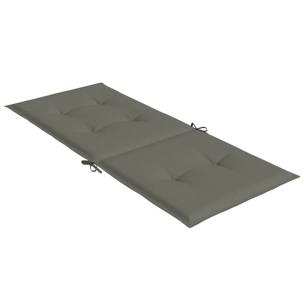 Cuscini Sedia Schiena Alta 6 Grigio MÃ©lange 120x50x4 Tessuto