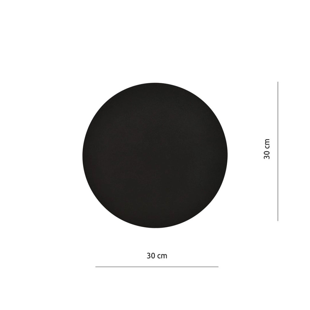 Lampada da parete Form minimalista in acciaio nero