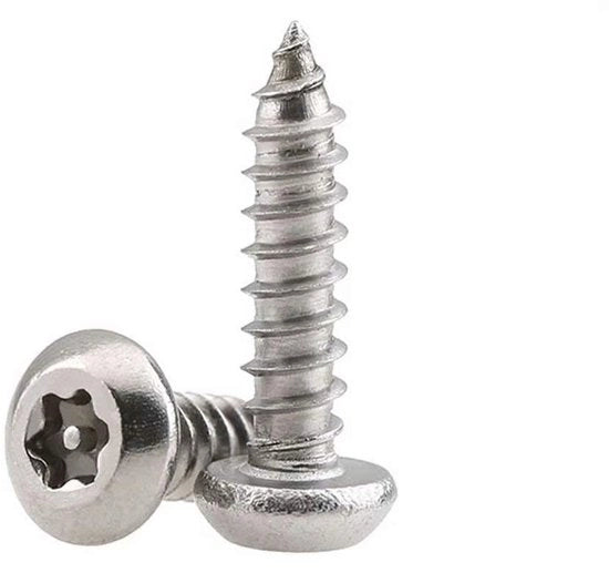 Viti Autoalleviative 20 pezzi - M4.8 - 13mm - Acciaio Inossidabile - Lavorazione del legno - Viti di fissaggio - Materiale di alta qualità