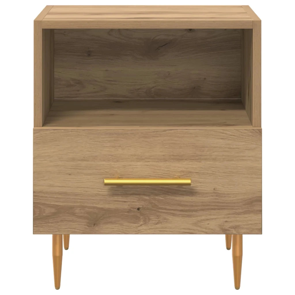 Comodino 2 pcs Marrone 40 x 35 x 47,5 cm Legno multistrato 882078