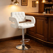Comoda sedia regolabile in altezza, sgabello da bar con braccioli e schienale, pratica sedia da lavoro (solo sedia)