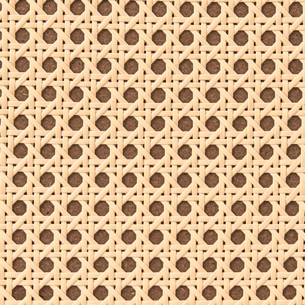 Scarpiera a 3 scomparti in legno MDF melaminico e rattan PE stile boho nero