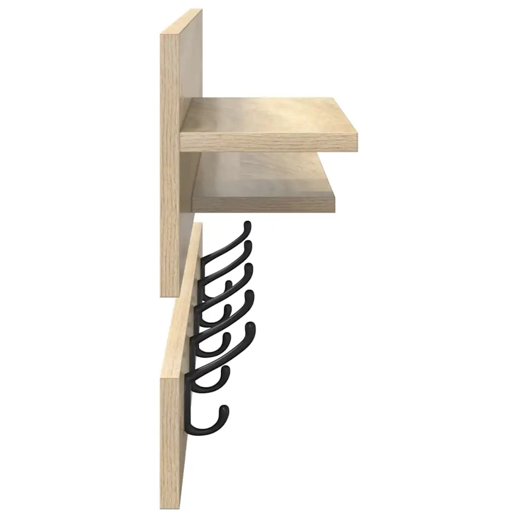 Appendiabiti a muro Rovere Sonoma 90 x 15 x 36 cm 874421