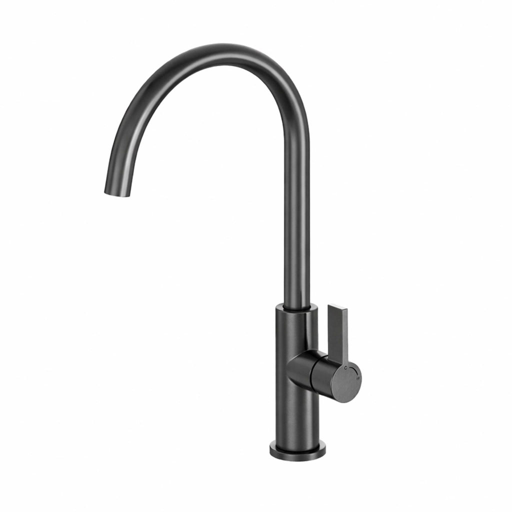 SINED Rubinetto cucina canna di fucile in acciaio inox 316L design funzionale e duraturo per lavello modello LEVANTE