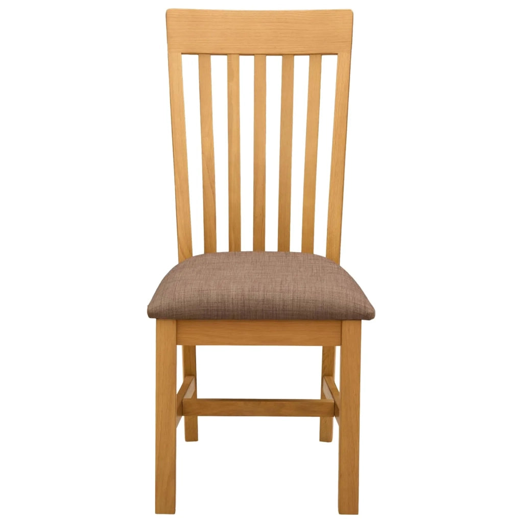 Sedia da pranzo 2 pcs Legno di Quercia Massello Grigio 42039161