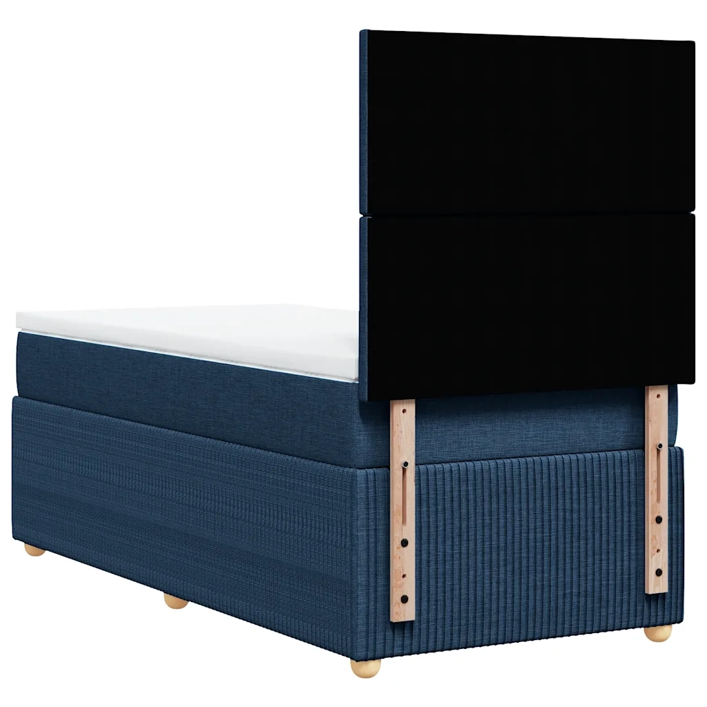 Giroletto a Molle con Materasso Blu 100x200 cm in Tessuto 3294266