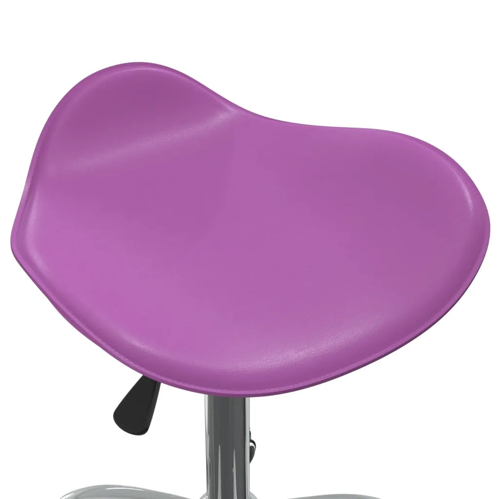 vidaXL Sedia da Ufficio Viola in Similpelle