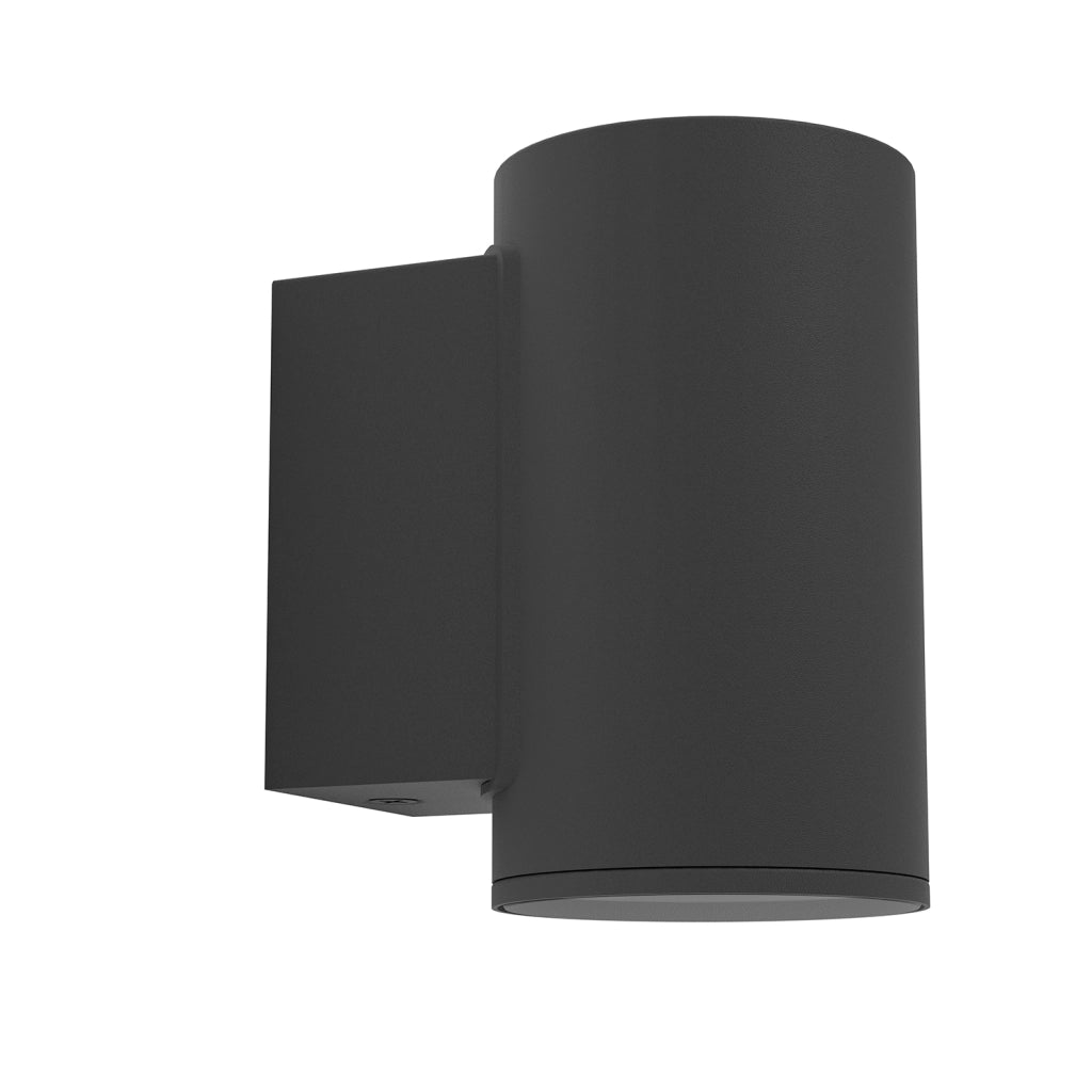 Applique Esterno Moderna Izzalini Acciaio Nero 1 Luce Gu10