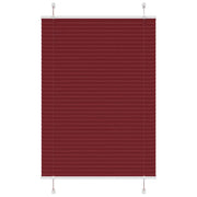 Tenda Plissettata Rosso Bordeaux 85x150 cm Larghezza Tessuto