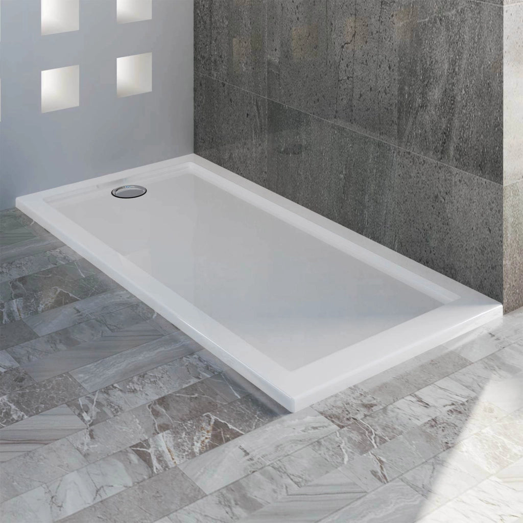 Piatto Doccia 80x170 cm in Acrilico Fosterberg Floret Bianco Lucido