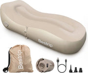 Divano gonfiabile per interni ed esterni - Letto aerei con pompa elettrica (180 x 70 x 50 cm)