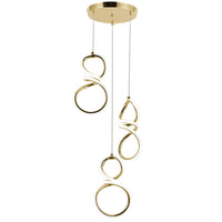 Lampada A Sospensione Led G073-3cpr Gold