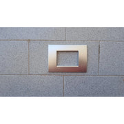 Trade Shop - Placca Placche Placchete Compatibili Living Light In Abs 3 4 7 Posti Colorate - Argetno Lucido -4 Fori     -