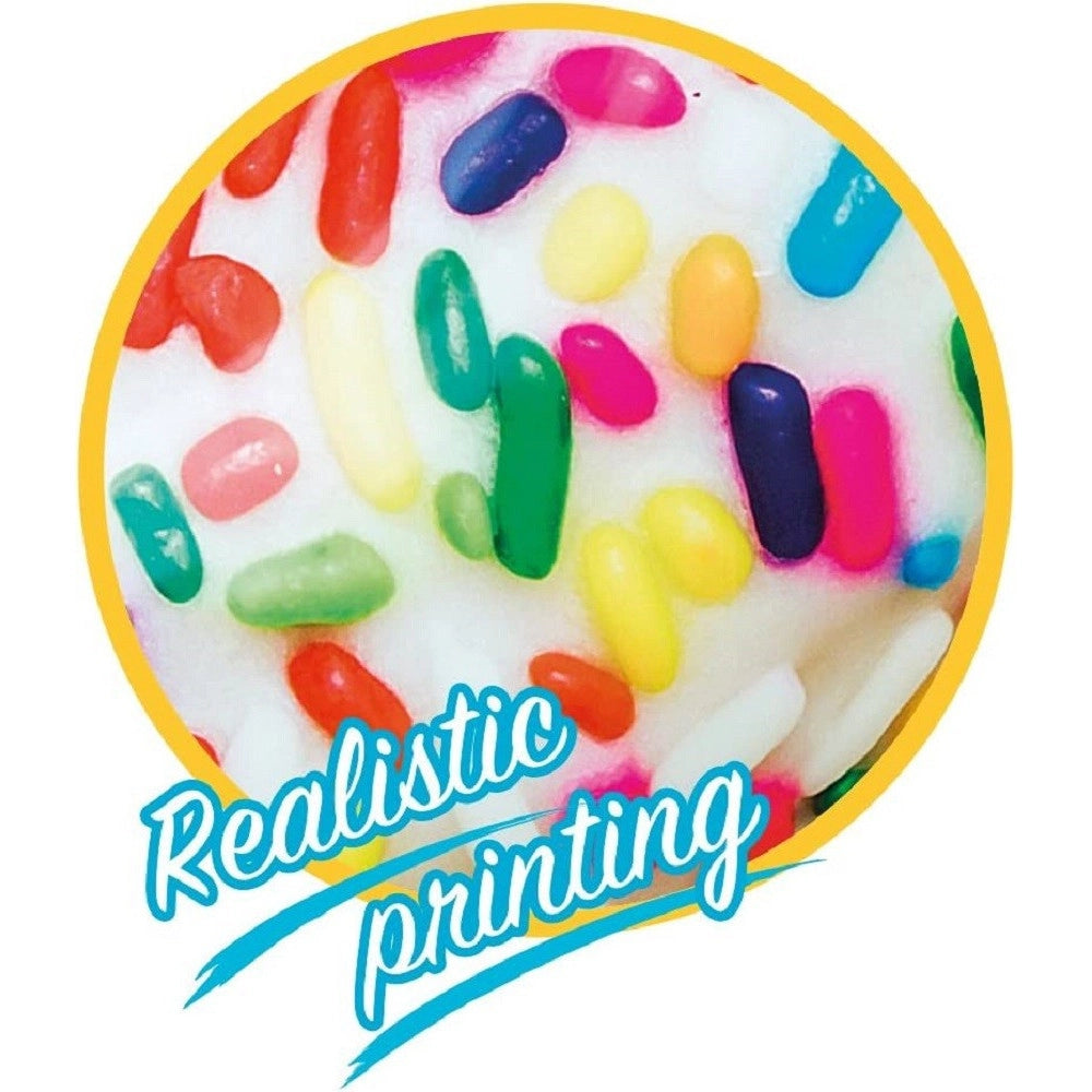 Trade Shop - Salvagente Donut Con Zuccherini Colorati Ciambella Gonfiabile 99x25cm Mare 56263 -