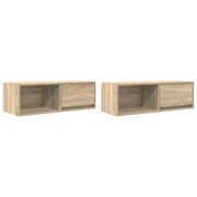 Mobili TV 2 pz | Armadietto TV | Mobile Porta TV Rovere Sonoma 80x31x25,5 cm in Legno Multistrato