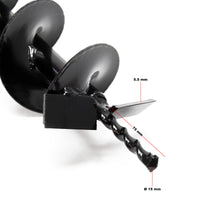 Punta elicoidale per trivella in ghisa 150mm coclea di ricambio per mototrivella