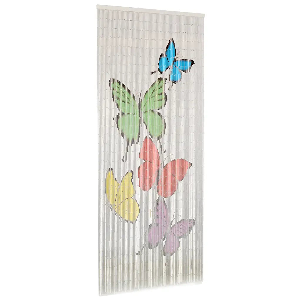 vidaXL Tenda Antimosche per Porte in Bambù 90x200 cm