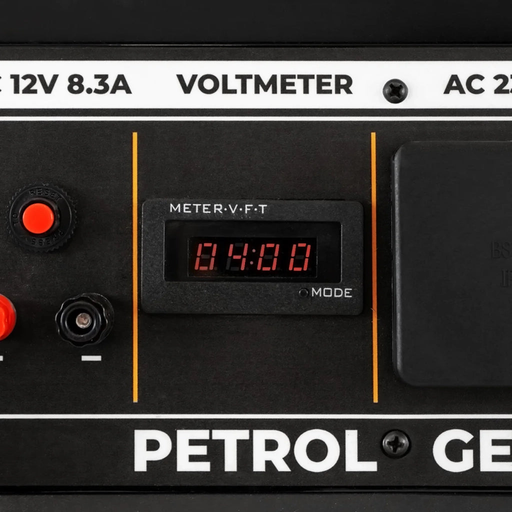 Generatore a Benzina Portatile 3300W 7HP 12L 4 Tempi Avvio Elettrico
