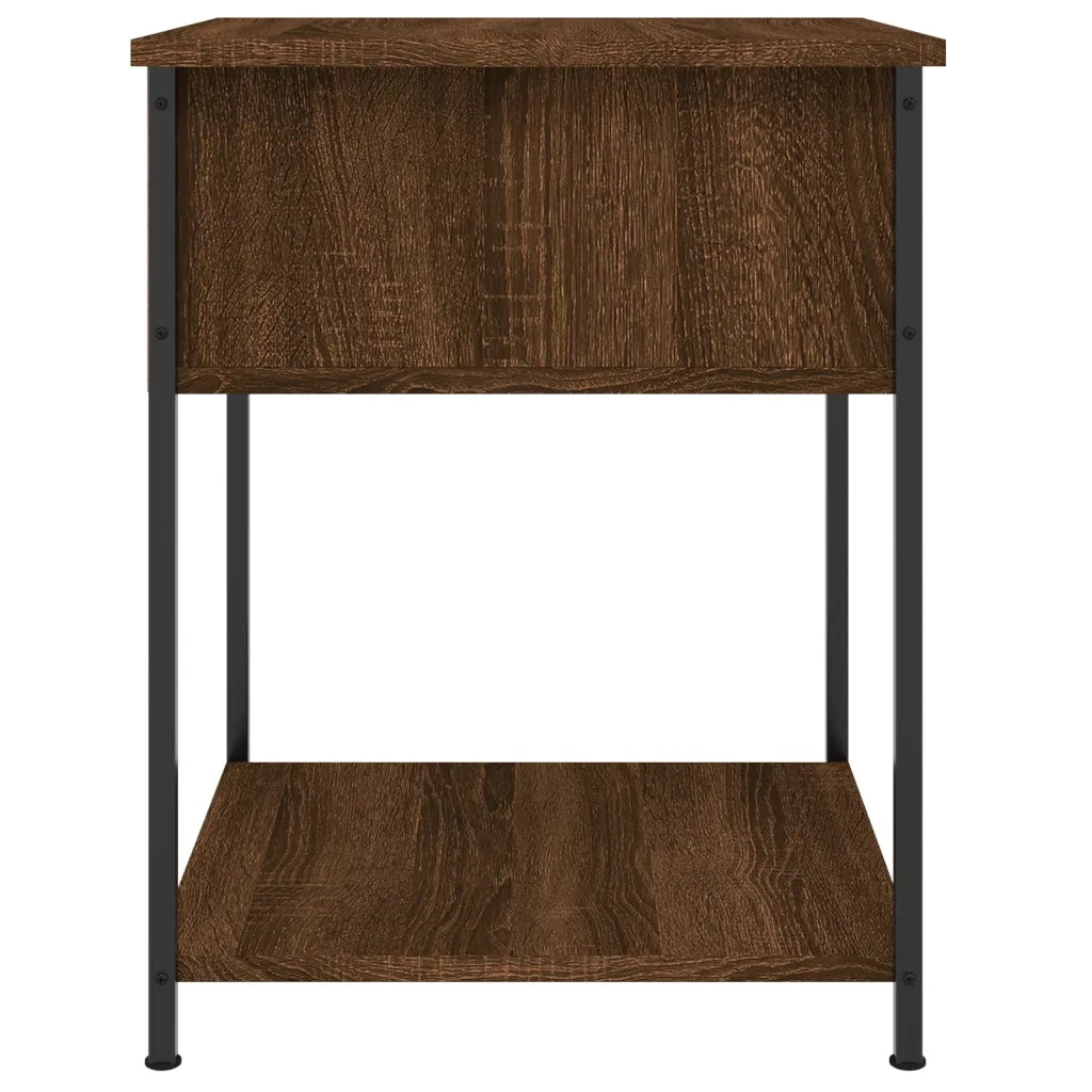 Comodini 2 pz Rovere Marrone 44x45x58 cm in Legno Multistrato 825852